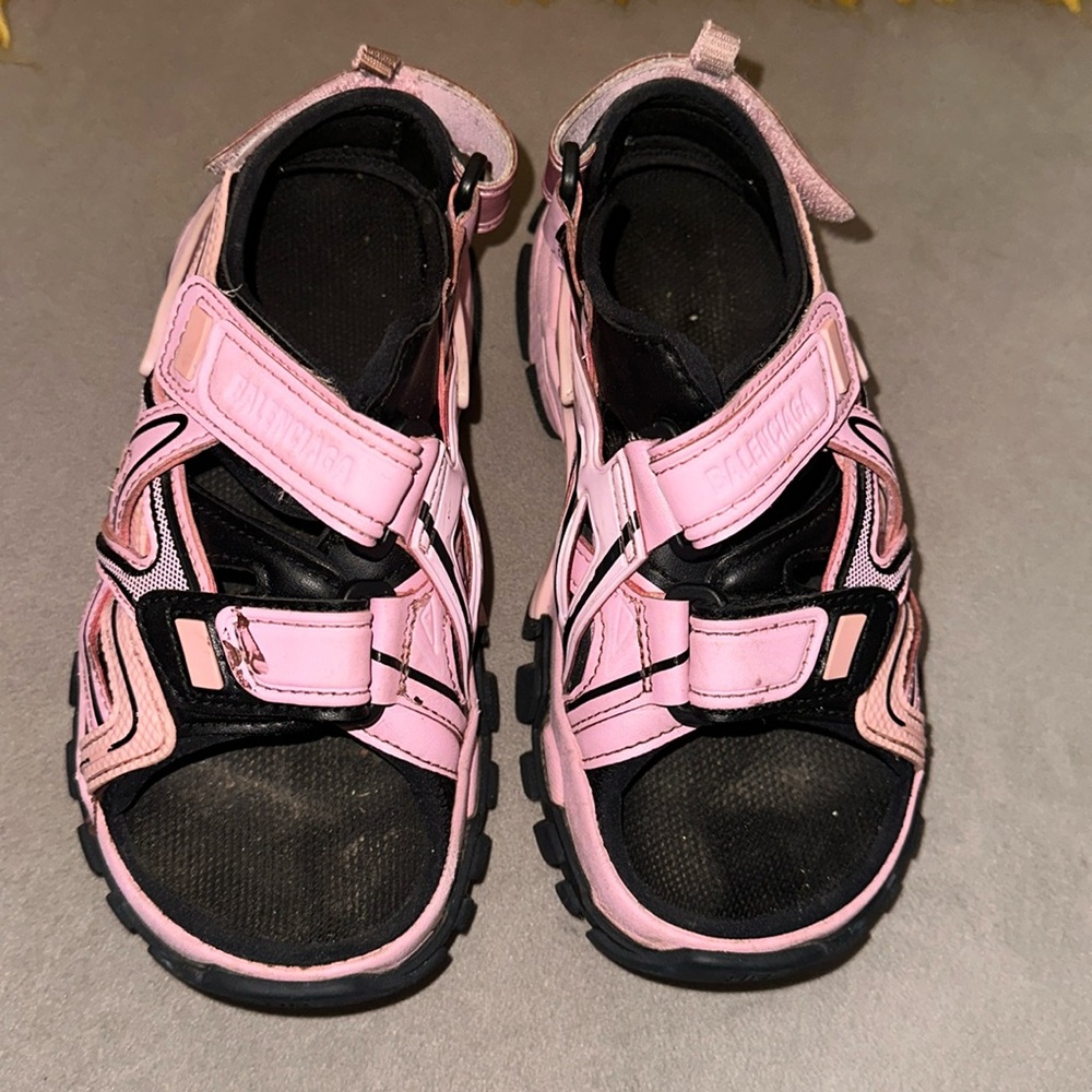 Balenciaga
Bicolor Grip Dual-Strap Sandals, Toddlers